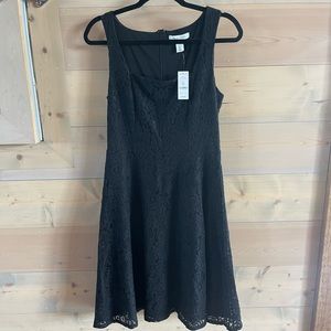 White House Black Market Black Floral Dress